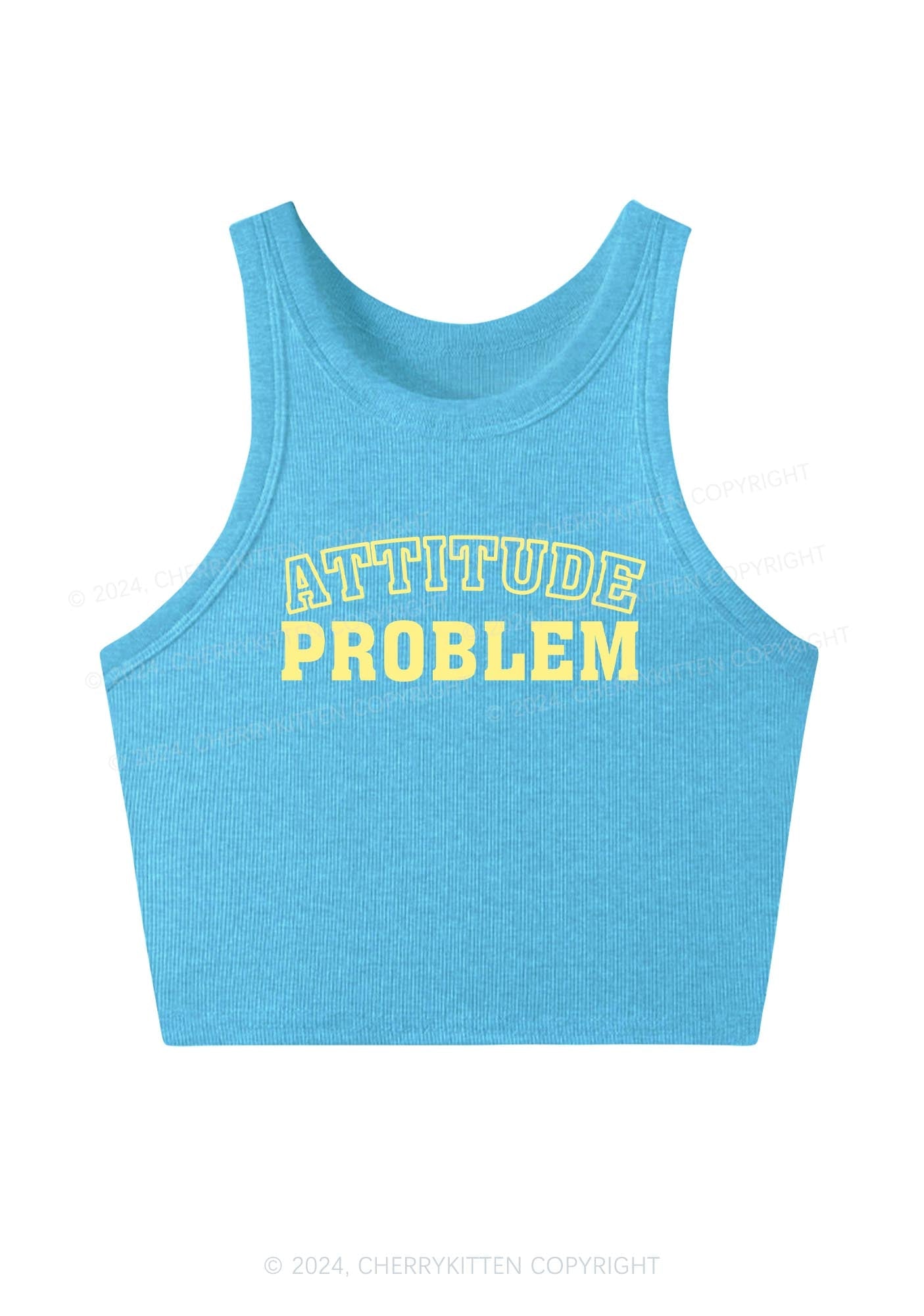 Attitude Problem Y2K Crop Tank Top Cherrykitten