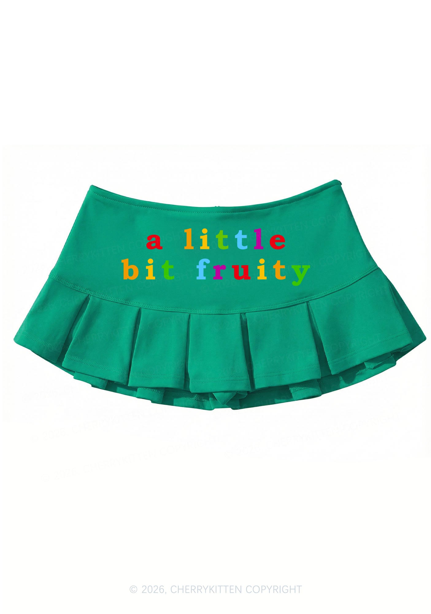 A Little Bit Fruity Pride Y2K Mini Pleated Skirts Cherrykitten