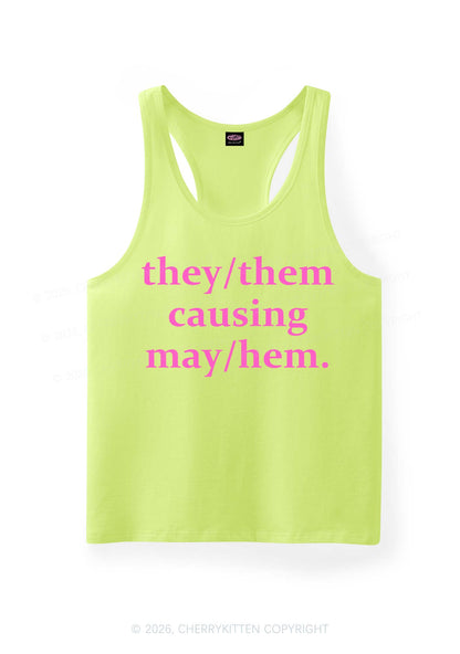 They Causing May Pride Y2K Men Racerback Tank Top Cherrykitten