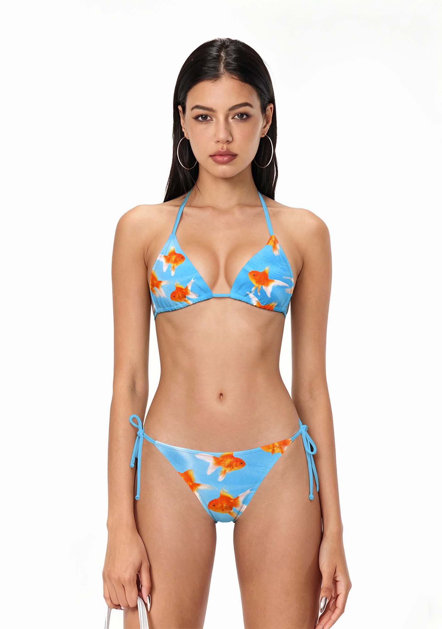 Goldfish Y2K Print Bikini Set Cherrykitten