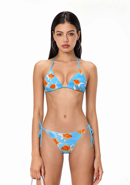 Goldfish Y2K Print Bikini Set Cherrykitten