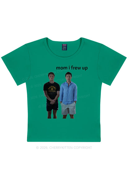 Mom I Frew Up HR Y2K Baby Tee Cherrykitten