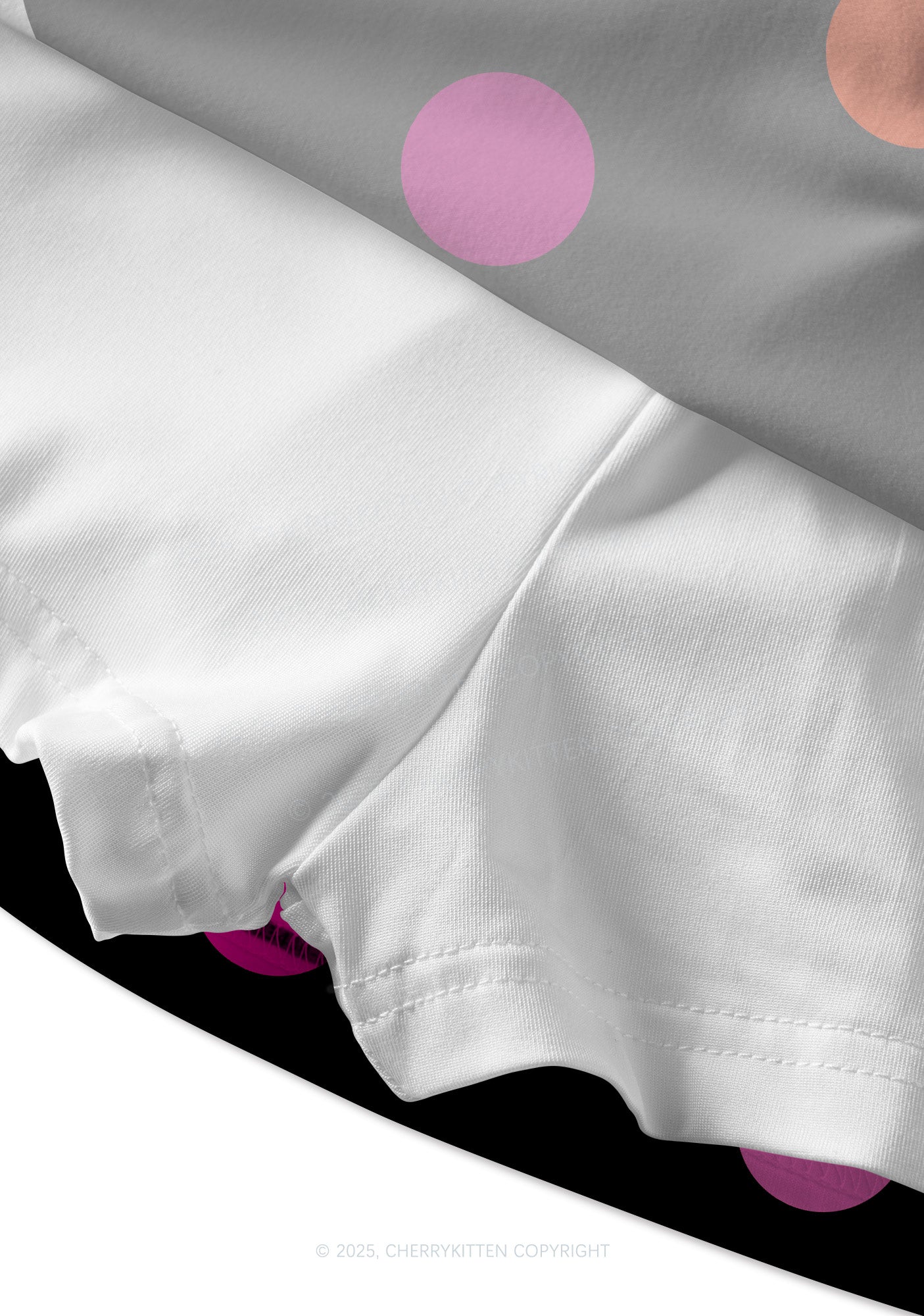 Lesbian Dots Pride Y2K Print Mini Skirt Cherrykitten
