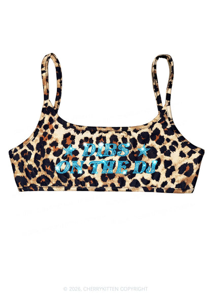 Rhinestone Dibs On The Dj Y2K Super Crop Cami Cherrykitten
