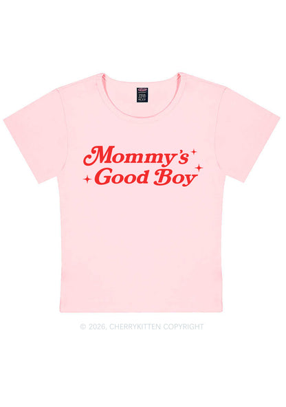 Mommys Good Boy Y2K Baby Tee Cherrykitten