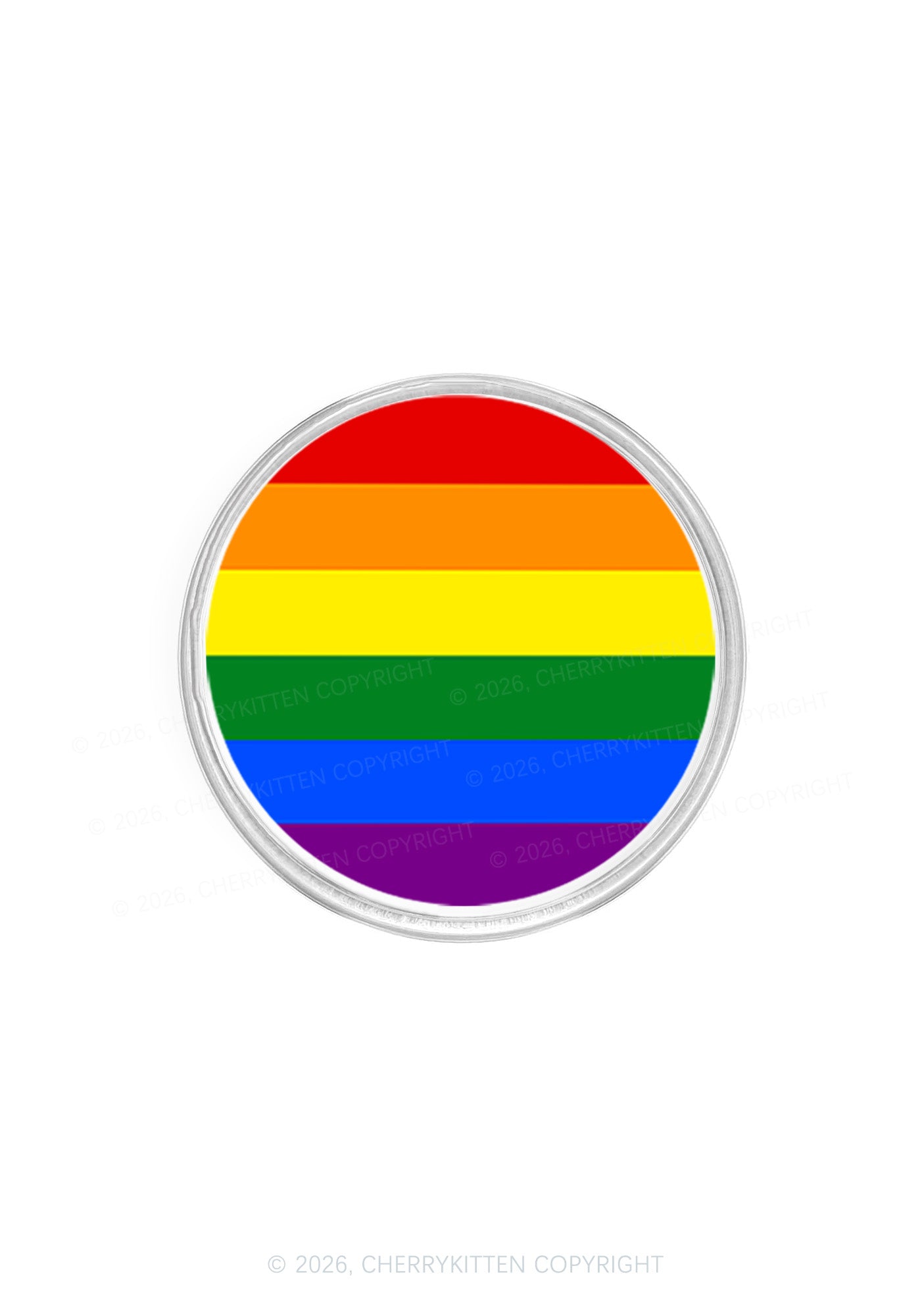 Rainbow Stripes Pride Y2K Magnetic Phone Grip Holder Cherrykitten