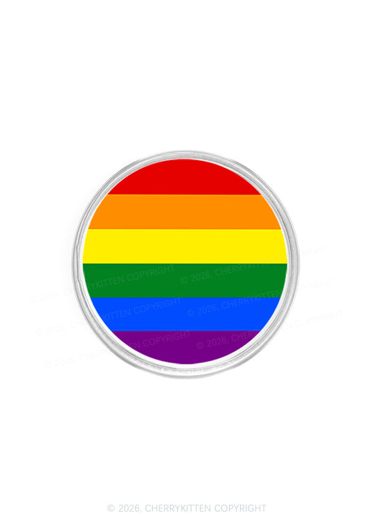 Rainbow Stripes Pride Y2K Magnetic Phone Grip Holder Cherrykitten