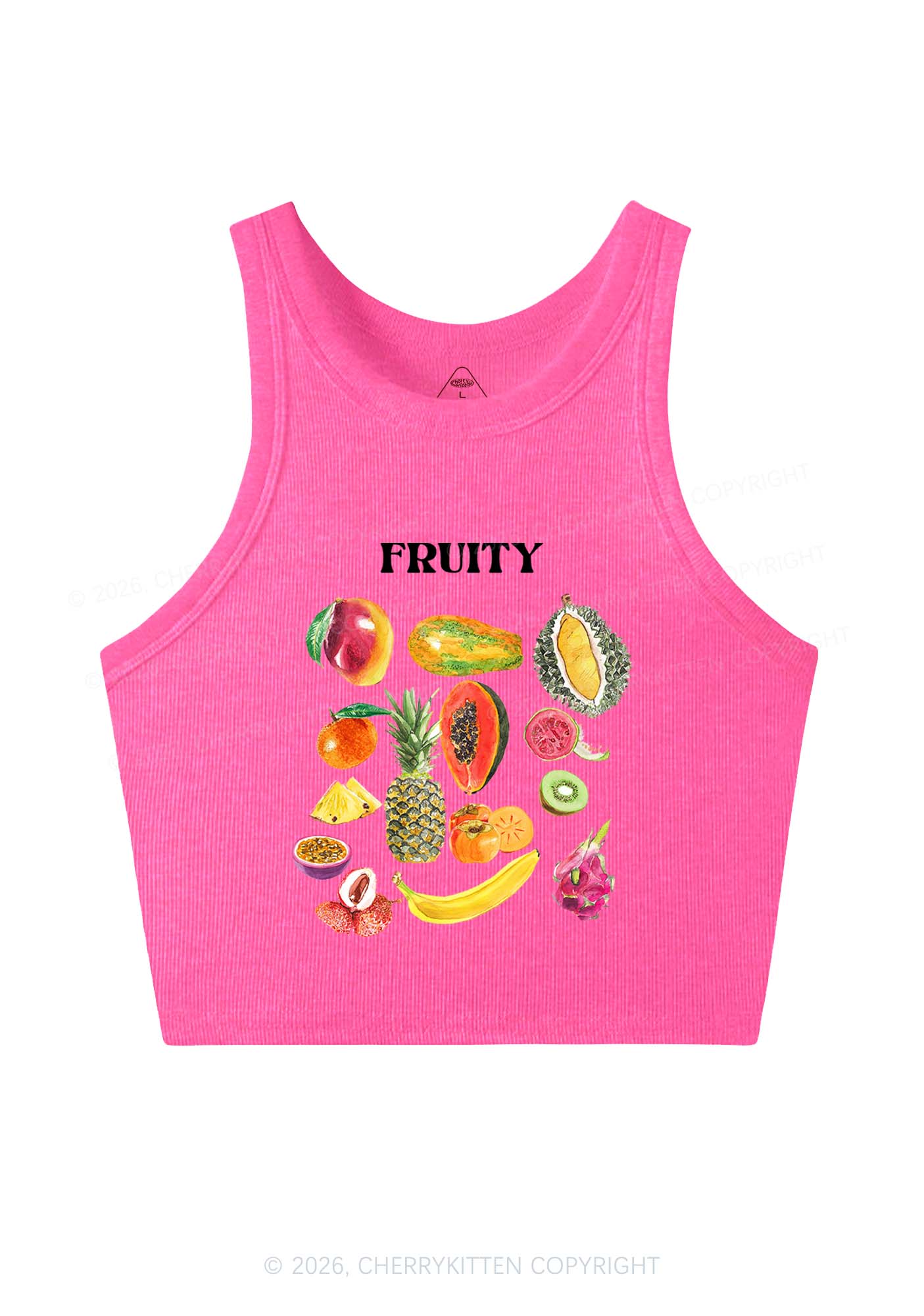 Fruity Y2K Crop Tank Top Cherrykitten