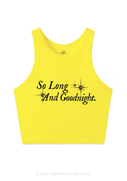 So Long And Goodnight Y2K Crop Tank Top Cherrykitten