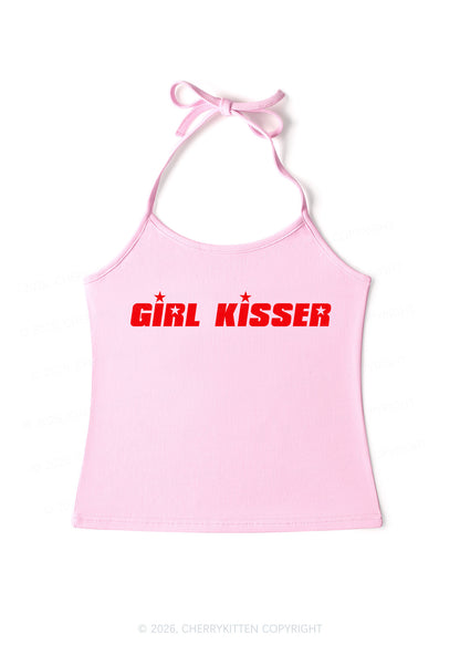 Girl Kisser Star Pride Y2K Halter Neck Cami Cherrykitten