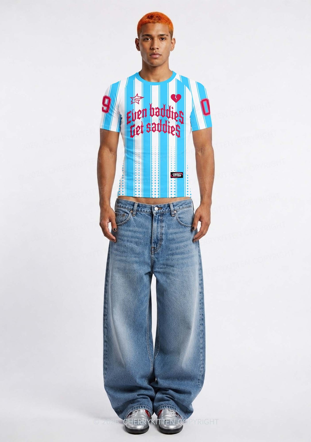 Even Baddies Get Saddies Y2K Football Jersey Shirts Cherrykitten