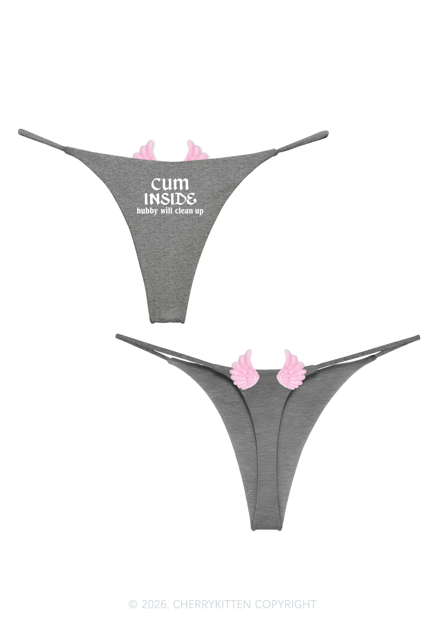 Cxm Inside Y2K Goth Angel Wings Bikini String Thong Cherrykitten