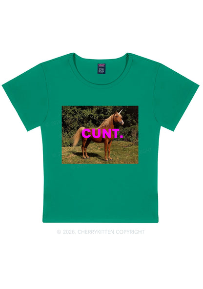 Custom Photo Cxxt Y2K Baby Tee Cherrykitten