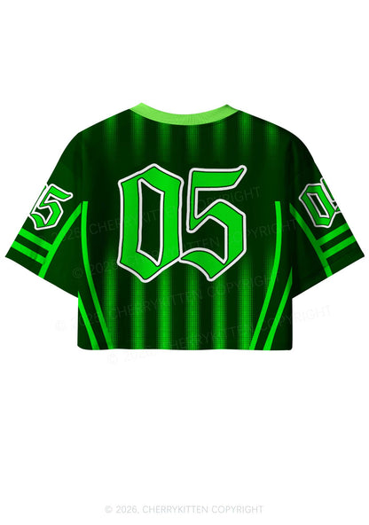 Custom I Love Day Drinking St Patricks Y2K Crop Sport Jersey Shirts Cherrykitten