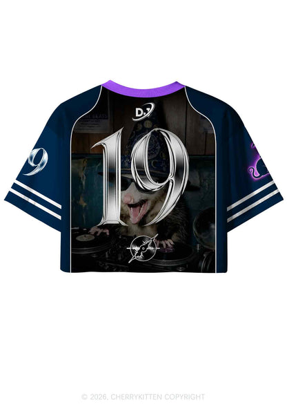 Wizard Opossum DJ Y2K Crop Sport Jersey Shirts Cherrykitten