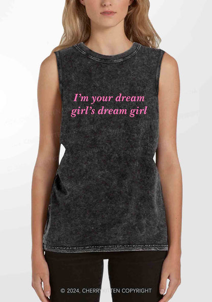 Dream Girl Y2K Washed Tank Cherrykitten