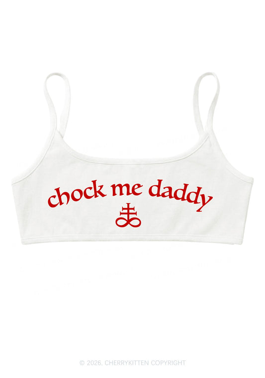 Choke Me Daddy Y2K Super Crop Cami Cherrykitten