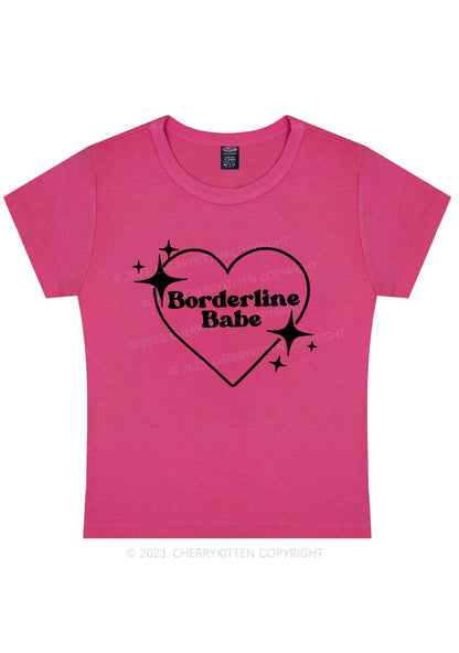 Borderline Personality Babe Y2K Baby Tee Cherrykitten