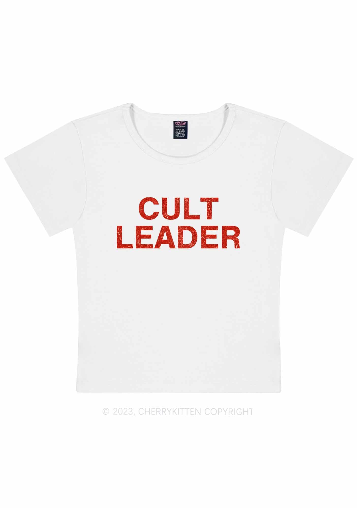 Cut Leader Y2K Baby Tee Cherrykitten