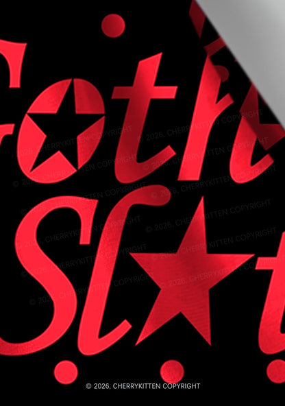 Goth Slxt Y2K Print Headband Cherrykitten