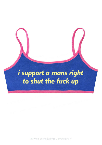 I Support A Mans Right Y2K Super Crop Cami Cherrykitten