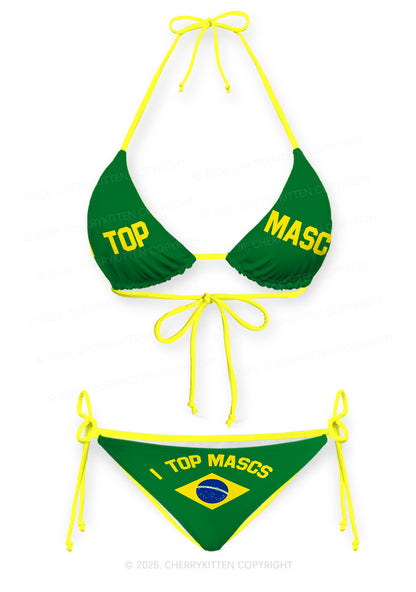 I Top Mascs Pride Y2K Print Bikini Set Cherrykitten