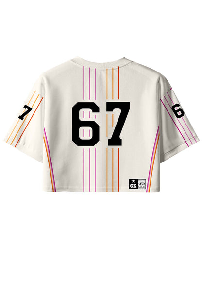 I Suffer From Lesbian Thoughts Pride Y2K Crop Sport Jersey Shirts Cherrykitten