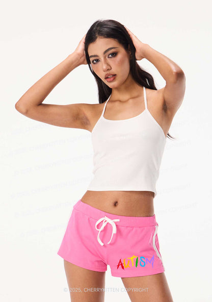 Satan Autism Y2K Drawstring Mini Shorts Cherrykitten