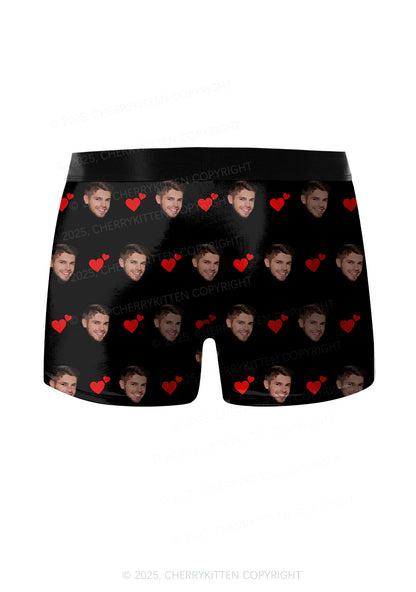 Custom This Axx Belongs Valentine's Day Y2K Print Couples Boxer Briefs Set Cherrykitten