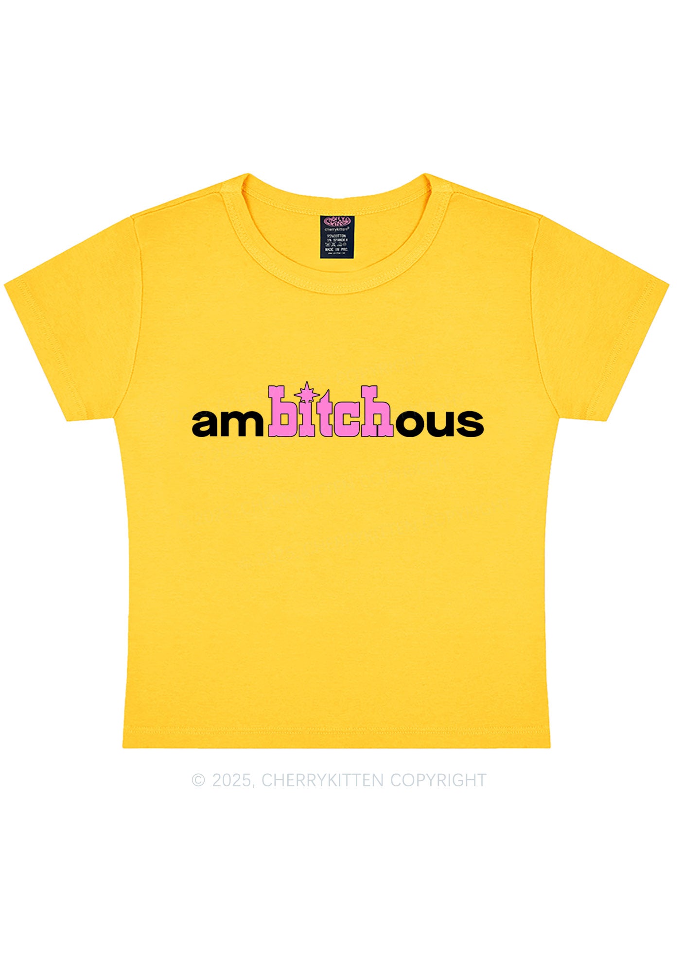 Ambxxchous Y2K Baby Tee Cherrykitten