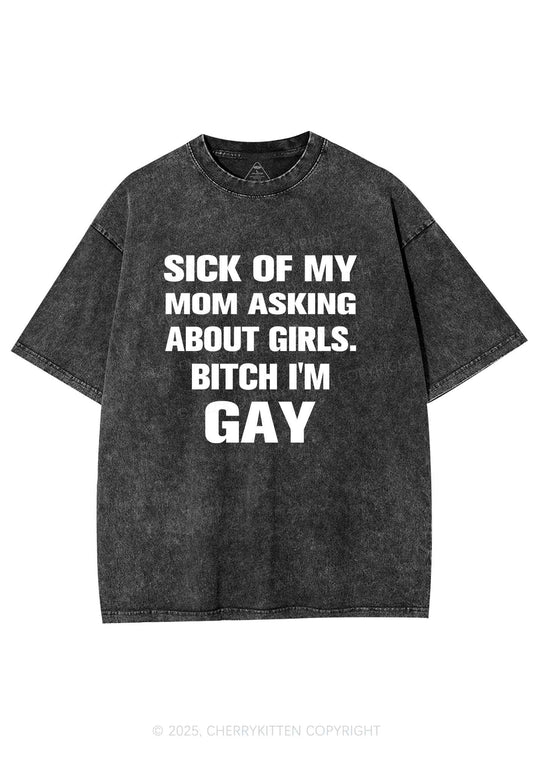 Bxxch Im Gay Pride Y2K Shirts Washed Tee Cherrykitten