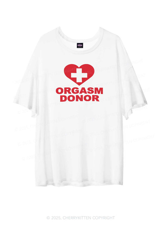 Orgxsm Donor Y2K Sheer Boyfriend Tee Cherrykitten