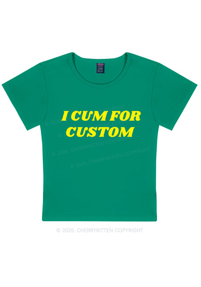 I Cxm For Custom Y2K Baby Tee Cherrykitten