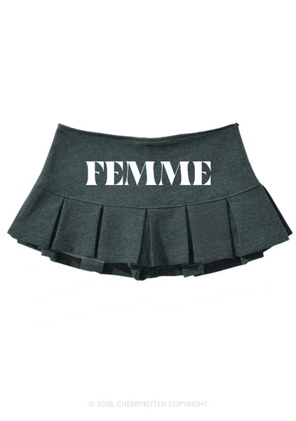 Pink Femme Pride Y2K Mini Pleated Skirts Cherrykitten