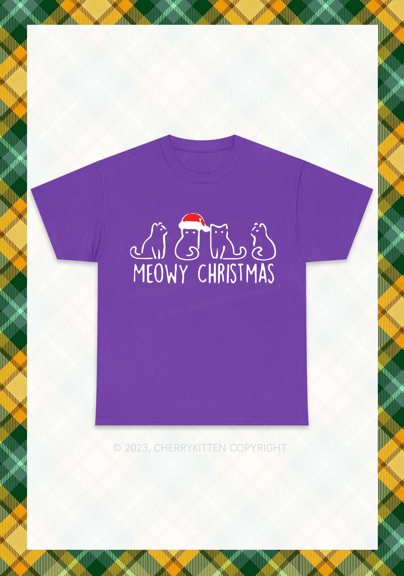 Meowy Christmas Chunky Shirt Cherrykitten