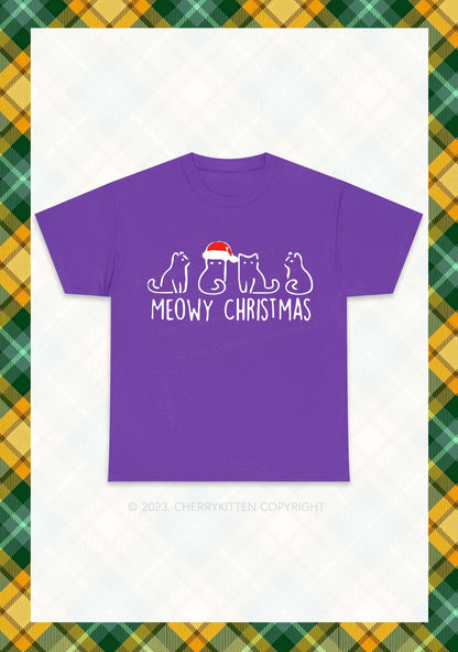 Meowy Christmas Chunky Shirt Cherrykitten