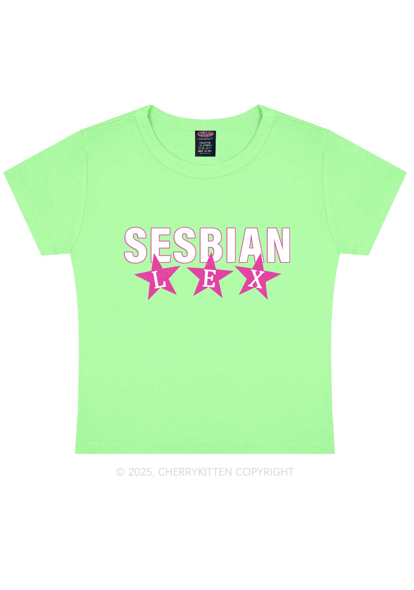 Sesbian Lex Y2K Baby Tee Cherrykitten