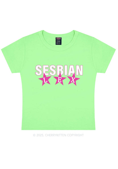 Sesbian Lex Y2K Baby Tee Cherrykitten