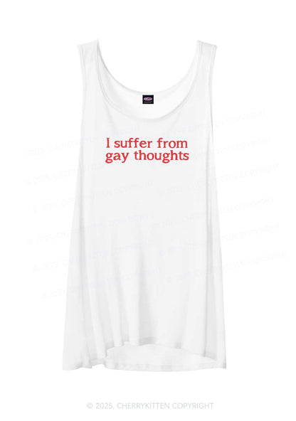 Suffer From Gay Thoughts Pride Y2K Sheer Boyfriend Tank Cherrykitten