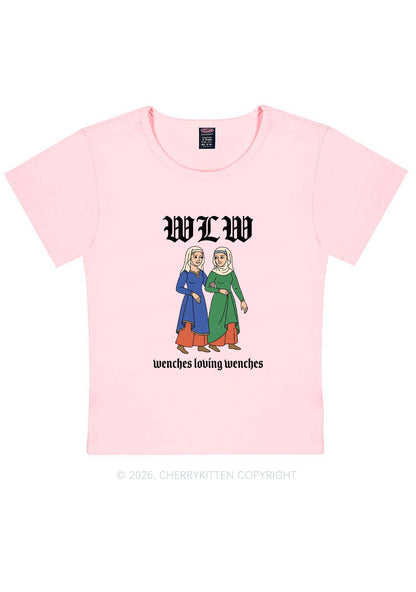 Wenches Loving Wenches Pride Y2K Baby Tee Cherrykitten