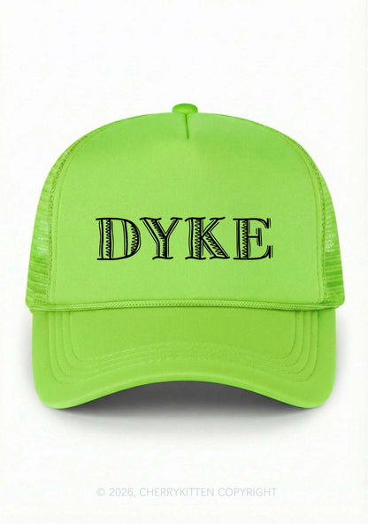 DYKE Pride Y2K Trucker Hat Cherrykitten