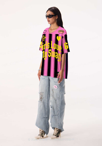Girls Love My Swag Pride Y2K Sport Jersey Shirts Cherrykitten