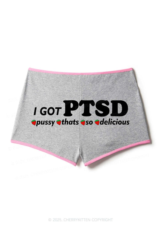 I Got Delicious PTSD Y2K Booty Shorts Cherrykitten