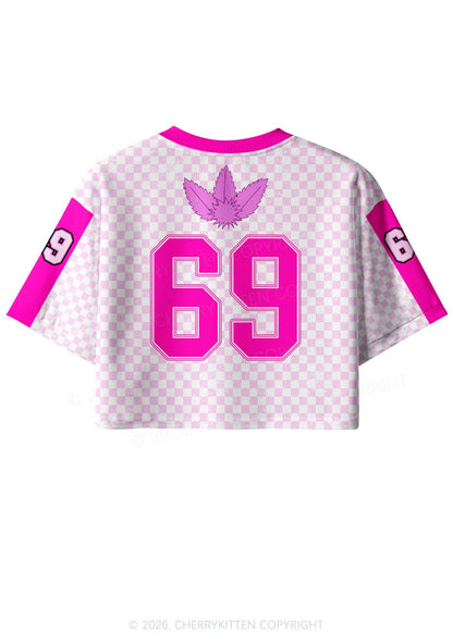 Smoke Like Marley Y2K Crop Sport Jersey Shirts Cherrykitten