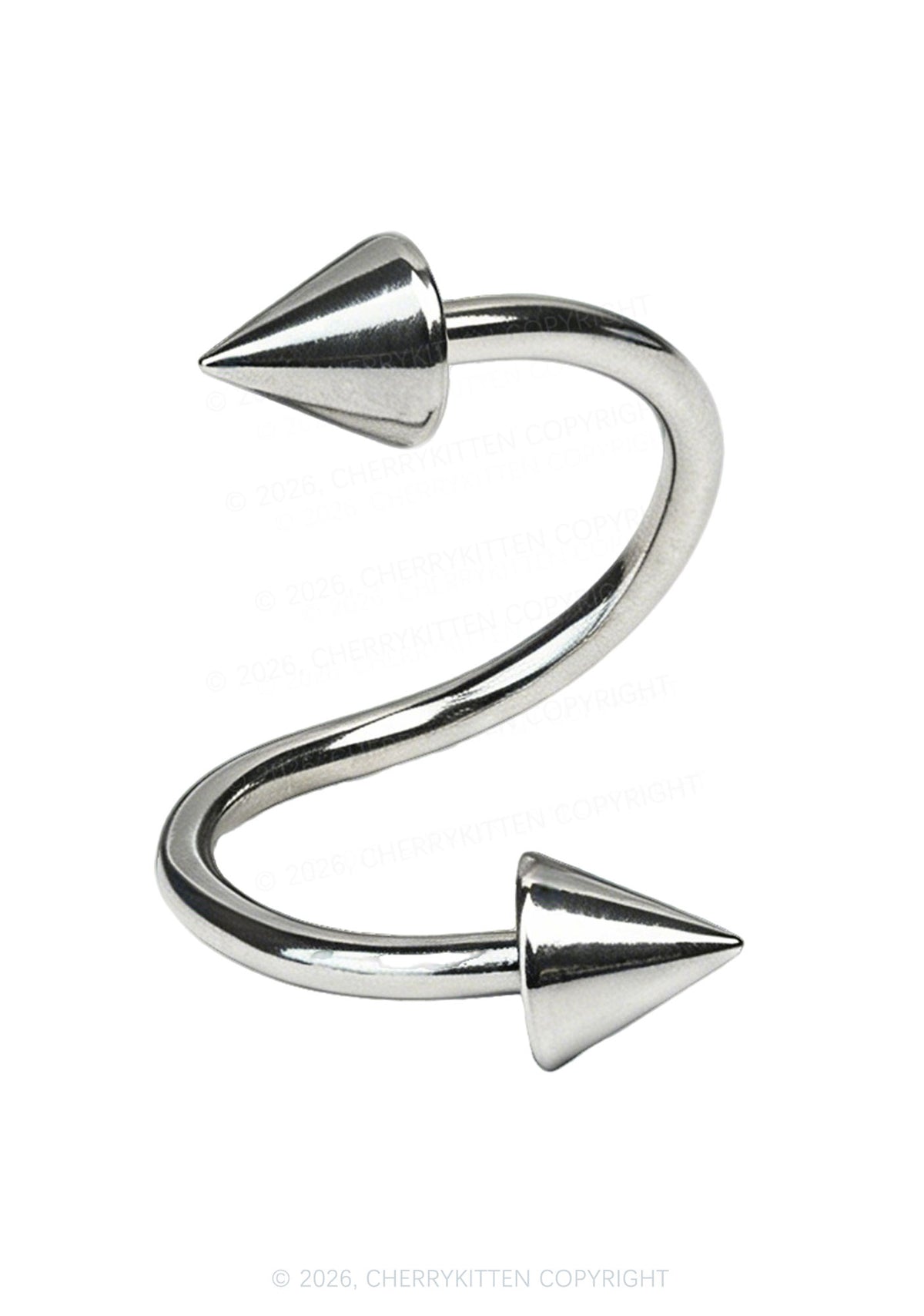 1pc S Shape Lip Ring Y2K Piercing Cherrykitten