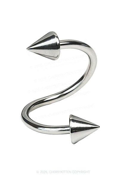 1pc S Shape Lip Ring Y2K Piercing Cherrykitten