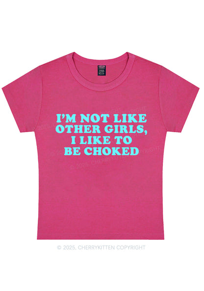 I Like To Be Choked Y2K Baby Tee Cherrykitten
