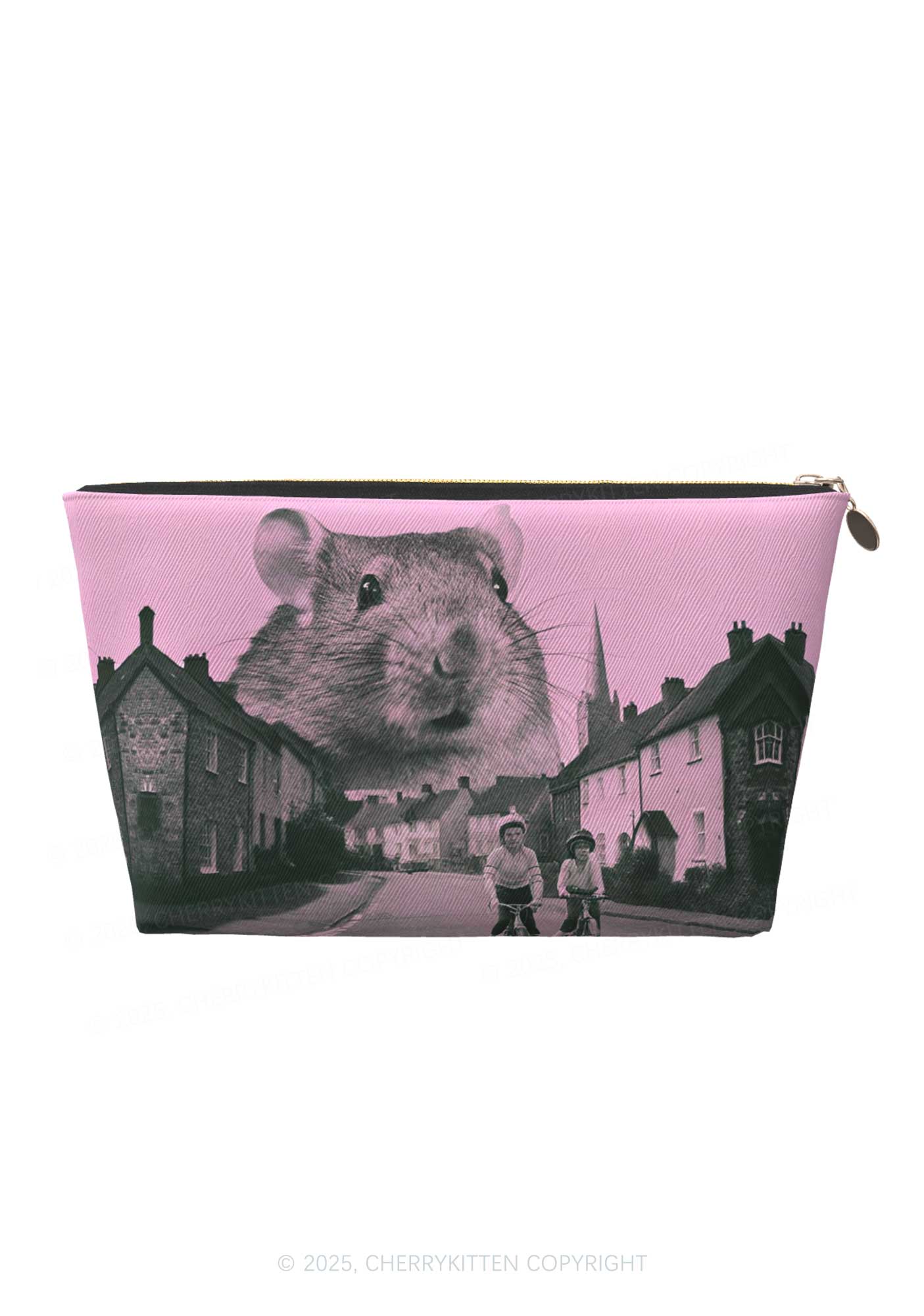 Rat Street Y2K Leather Makeup Bag Cherrykitten