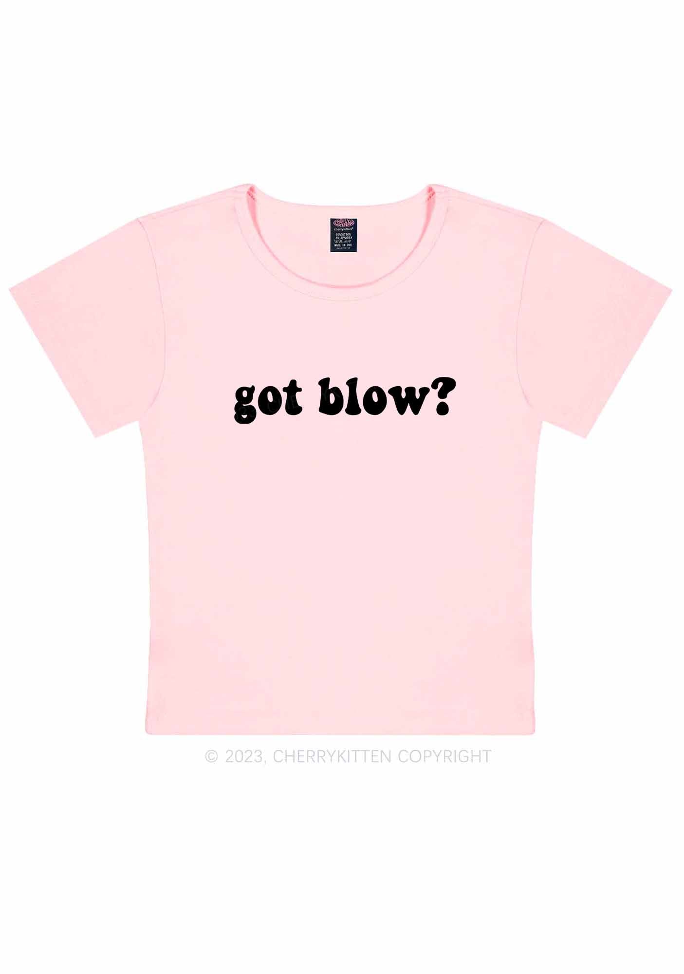 Got Blow Y2K Baby Tee Cherrykitten