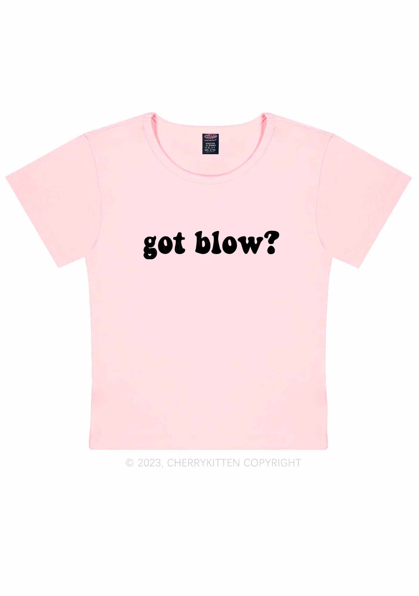 Got Blow Y2K Baby Tee Cherrykitten